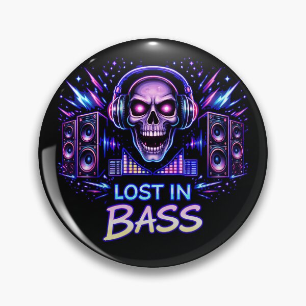 Item preview, Lost in Bass – Basshead DJ Neon Skull Rave designed and sold by leyfinder.