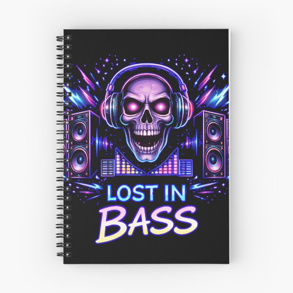 Item preview, Lost in Bass – Basshead DJ Neon Skull Rave designed and sold by leyfinder.