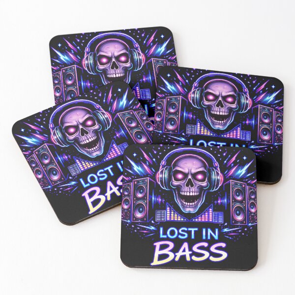 Item preview, Lost in Bass – Basshead DJ Neon Skull Rave designed and sold by leyfinder.