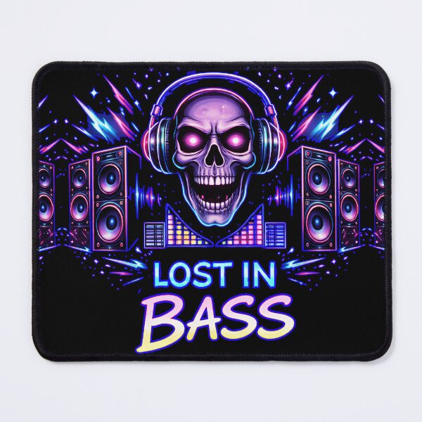 Item preview, Lost in Bass – Basshead DJ Neon Skull Rave designed and sold by leyfinder.
