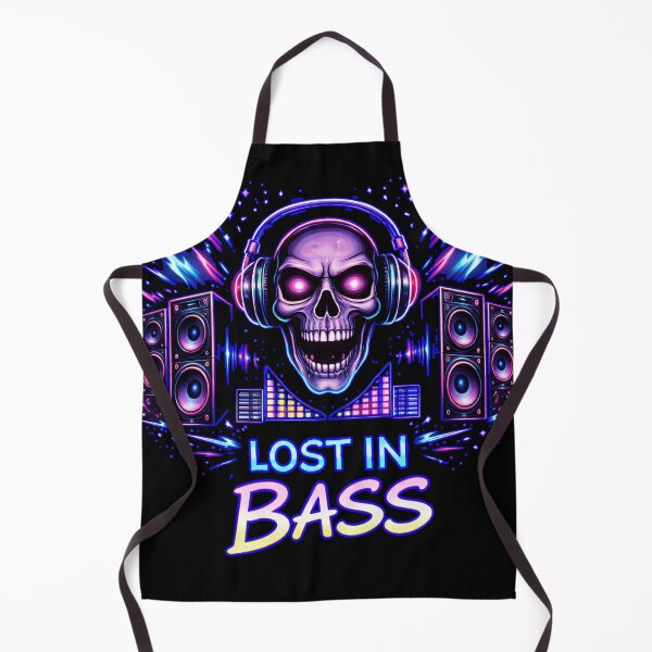 Item preview, Lost in Bass – Basshead DJ Neon Skull Rave designed and sold by leyfinder.