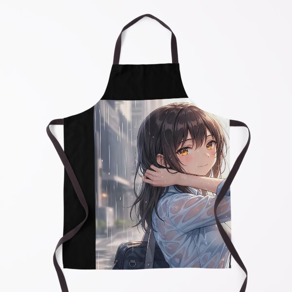 Artikelvorschau, Anime-Mädchen im Regen entworfen und verkauft von DeBrainstore.