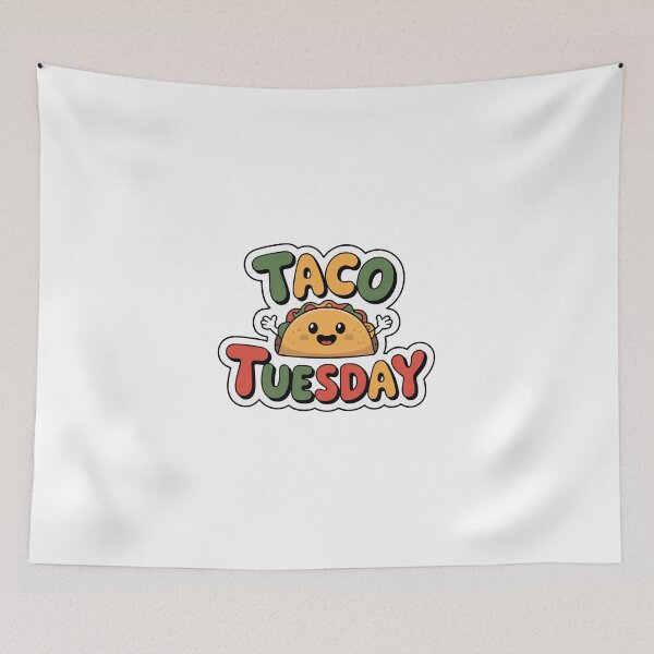 Item preview, Taco Tuesday Cute Kawaii Taco Cartoon Sticker designed and sold by Enea Kelo.