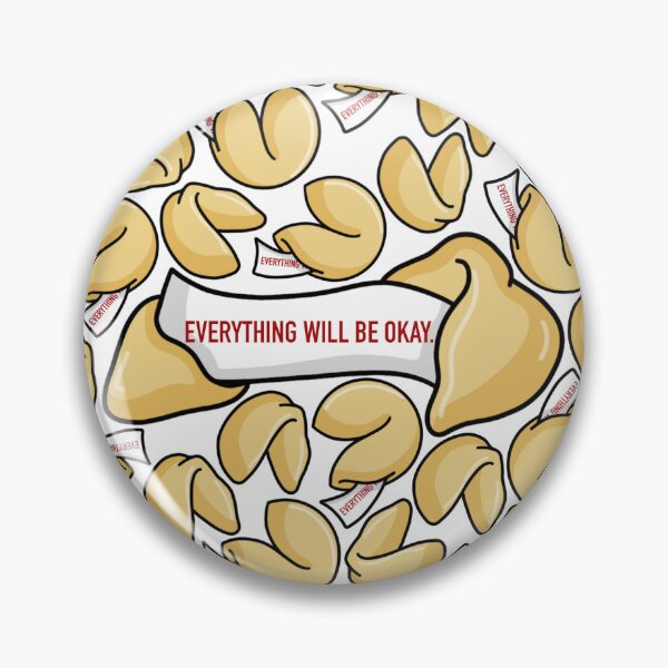 Item preview, Fortune Cookie 'Everything Will Be Okay' Motivational Inspirational Artwork designed and sold by DrawnByMoonBeam.