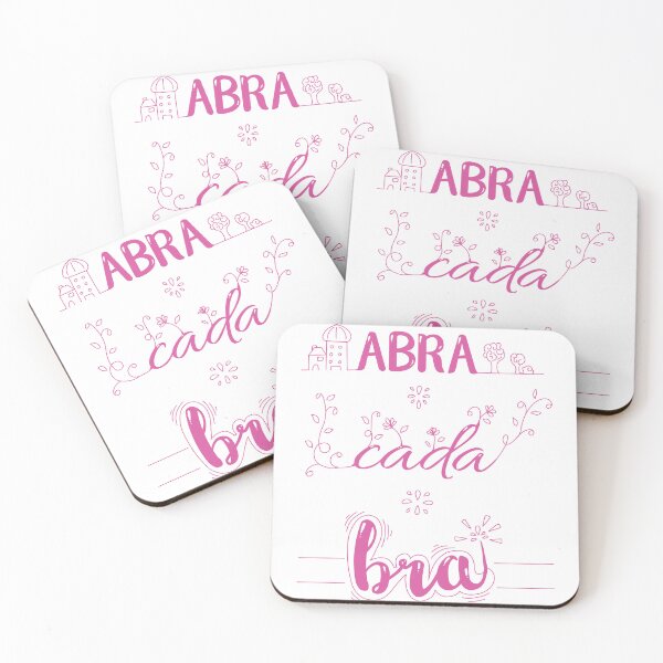Item preview, Quote: Abracadabra (pink text) designed and sold by GribouillStreet.