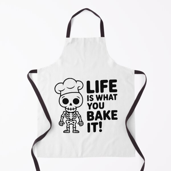 Item preview, Life Is What You Bake It! Funny Skeleton Baker Chef designed and sold by PMCreative.