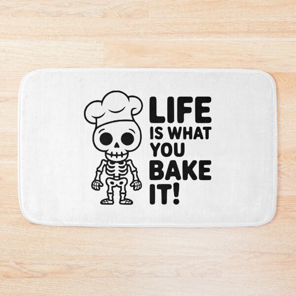 Item preview, Life Is What You Bake It! Funny Skeleton Baker Chef designed and sold by PMCreative.