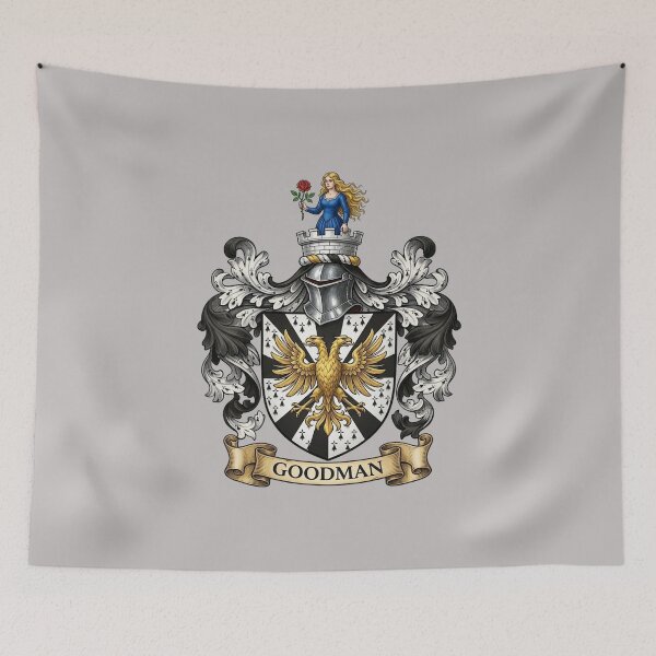 Item preview, The Goodman Family Coat of Arms designed and sold by BagTown Clans.