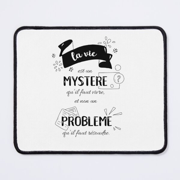 Item preview, Quote: life is a mystery (black text) designed and sold by GribouillStreet.