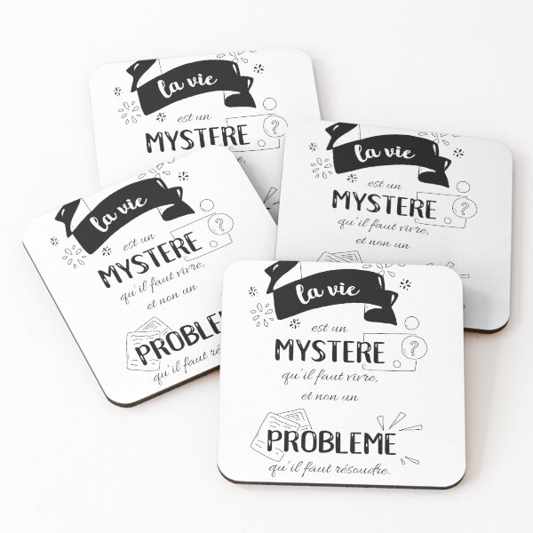 Item preview, Quote: life is a mystery (black text) designed and sold by GribouillStreet.
