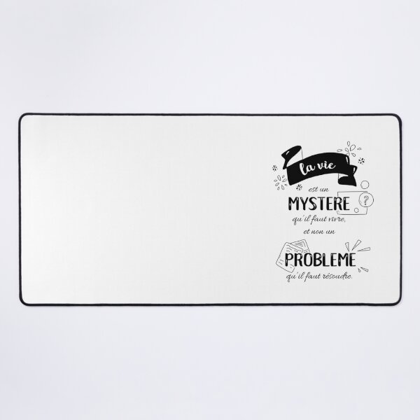Item preview, Quote: life is a mystery (black text) designed and sold by GribouillStreet.
