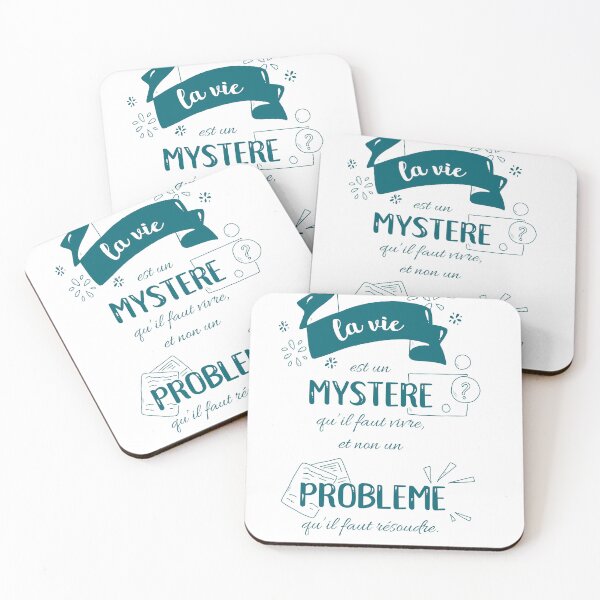 Item preview, Quote: life is a mystery (blue text) designed and sold by GribouillStreet.