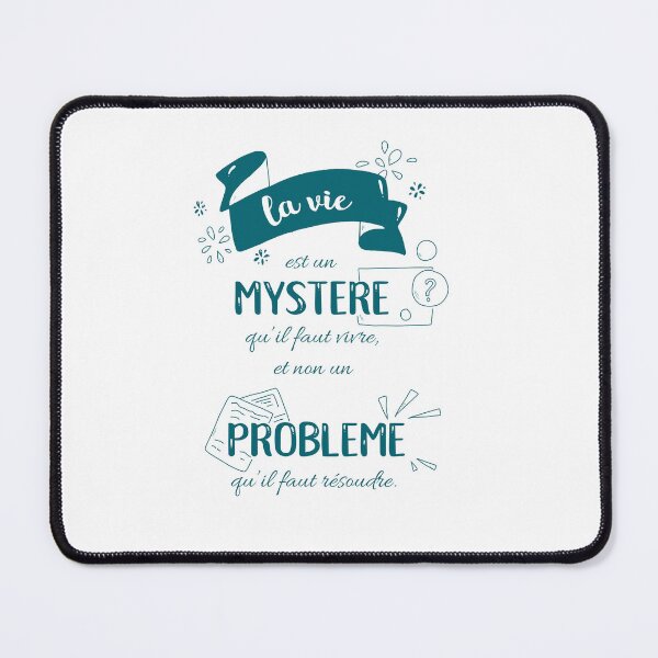 Item preview, Quote: life is a mystery (blue text) designed and sold by GribouillStreet.