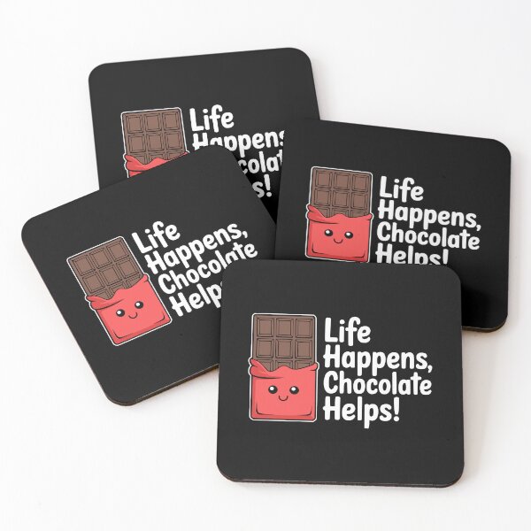 Item preview, Life Happens Chocolate Helps! Cute Chocolate Bar designed and sold by PMCreative.