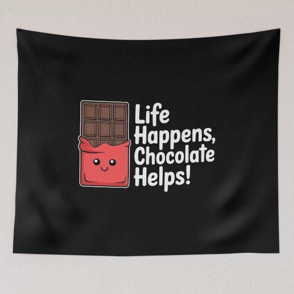 Item preview, Life Happens Chocolate Helps! Cute Chocolate Bar designed and sold by PMCreative.