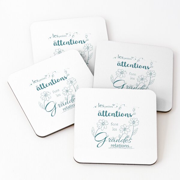 Item preview, Quote: the little attentions (blue text) designed and sold by GribouillStreet.