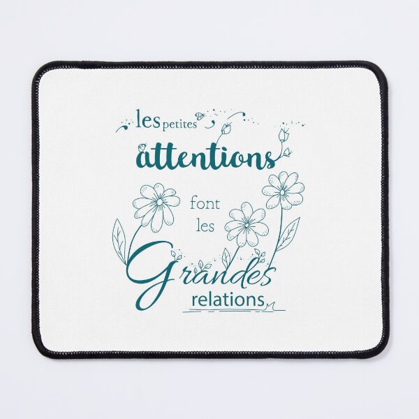 Item preview, Quote: the little attentions (blue text) designed and sold by GribouillStreet.