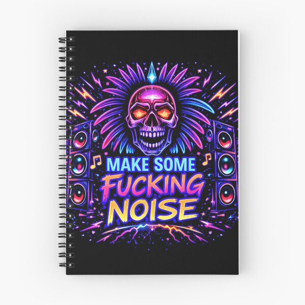 Item preview, Make Some Fucking Noise – Loud Bass Neon Party Art designed and sold by leyfinder.