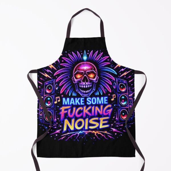 Item preview, Make Some Fucking Noise – Loud Bass Neon Party Art designed and sold by leyfinder.