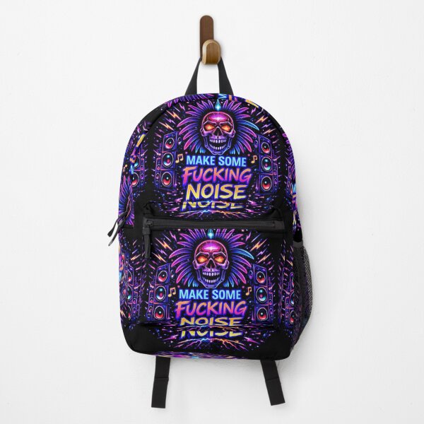Item preview, Make Some Fucking Noise – Loud Bass Neon Party Art designed and sold by leyfinder.