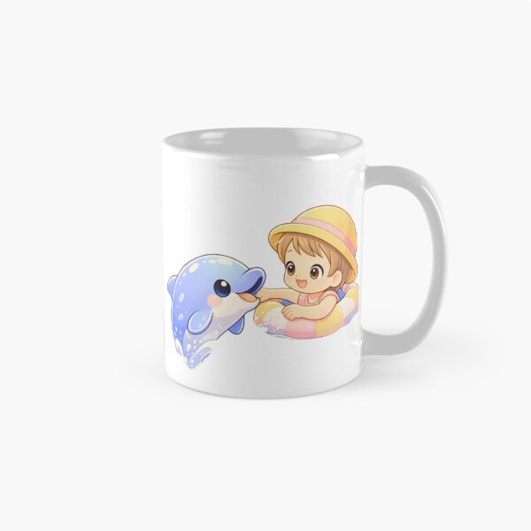 Item preview, Ocean Best Friends - Kawaii Dolphin & Child. designed and sold by Lylysun.