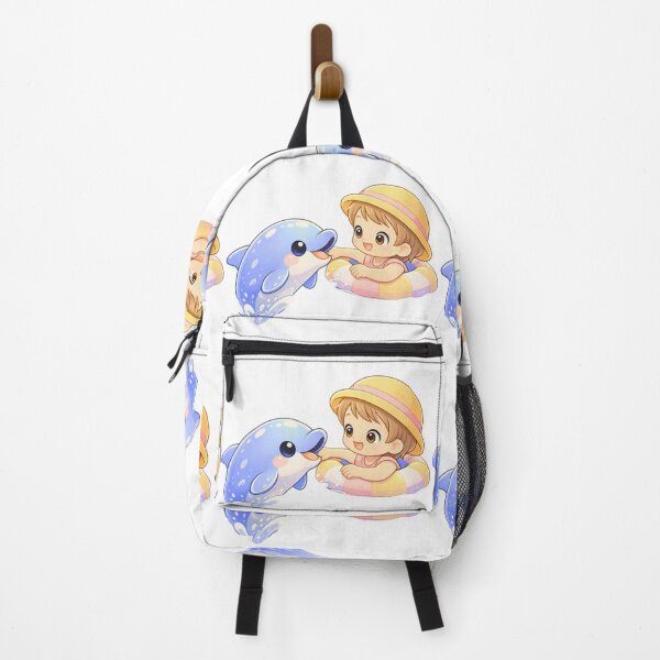Item preview, Ocean Best Friends - Kawaii Dolphin & Child. designed and sold by Lylysun.