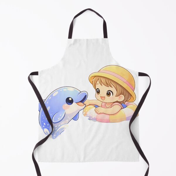 Item preview, Ocean Best Friends - Kawaii Dolphin & Child. designed and sold by Lylysun.