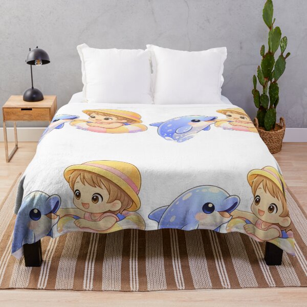Item preview, Ocean Best Friends - Kawaii Dolphin & Child. designed and sold by Lylysun.