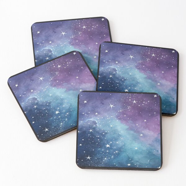 Item preview, Beautiful Starry Purple Blue Nebula Artwork  designed and sold by NivyasArtistry.