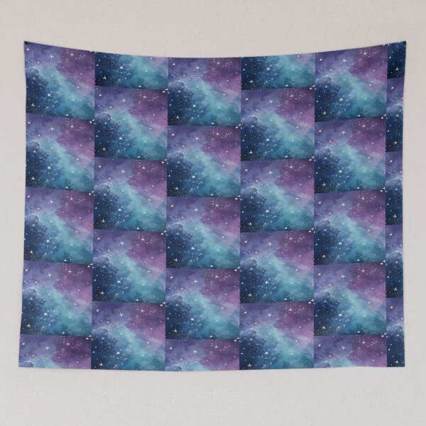 Item preview, Beautiful Starry Purple Blue Nebula Artwork  designed and sold by NivyasArtistry.