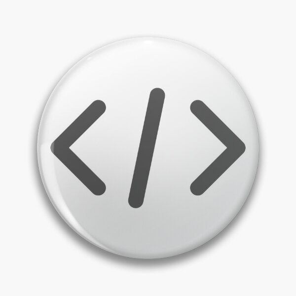 Item preview, Minimal Code Symbol – Programmer Slash Brackets Design designed and sold by Artsy Corner.