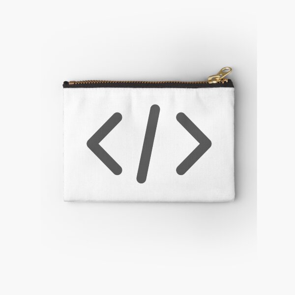 Item preview, Minimal Code Symbol – Programmer Slash Brackets Design designed and sold by Artsy Corner.