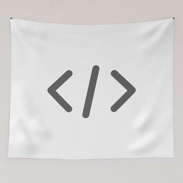 Item preview, Minimal Code Symbol – Programmer Slash Brackets Design designed and sold by Artsy Corner.