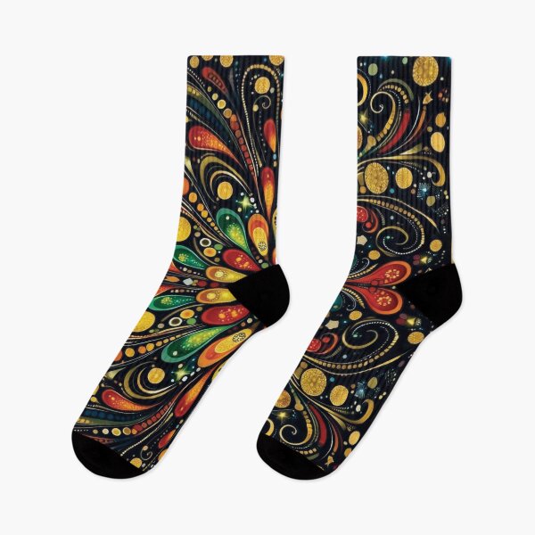 Item preview, Vibrant Psychedelic Mandala Floral Burst designed and sold by Foxglovers Studio .