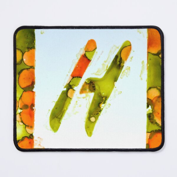 Item preview, H Green and Orange designed and sold by Between Colors.