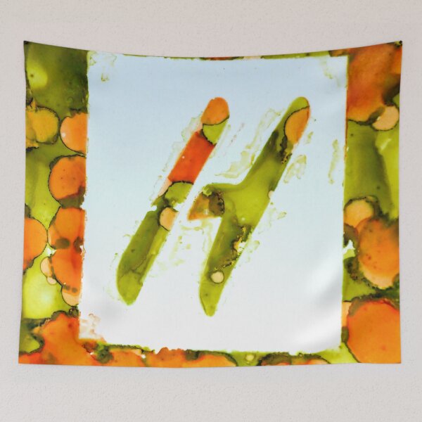 Item preview, H Green and Orange designed and sold by Between Colors.