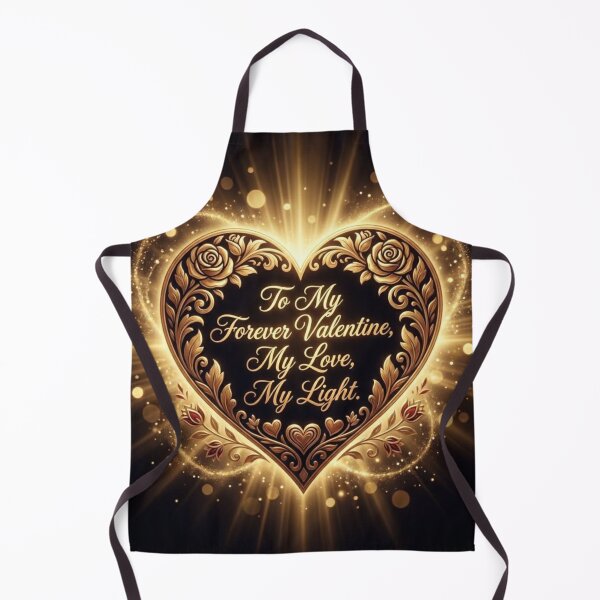 Item preview, Glowing Golden Heart Greeting For My Forever Valentine My Love My Light designed and sold by Dreamy Armine Art.