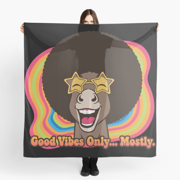 Item preview, Groovy Disco Donkey Good Vibes Only Mostly designed and sold by Snout & Shout..
