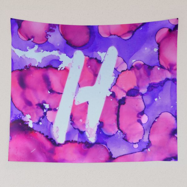 Item preview, H Pink and Purple  designed and sold by Between Colors.