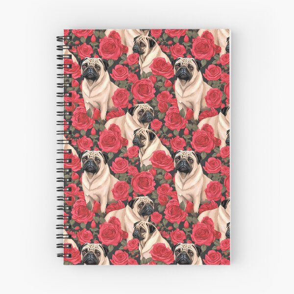 Item preview, Pug Dogs & Roses Throw Blanket designed and sold by candiscamera.