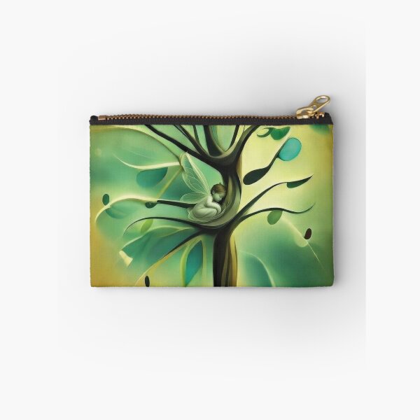 Item preview, Sleeping baby Fairy in Magical Tree Dreamy Fantasy Art designed and sold by Foxglovers Studio .