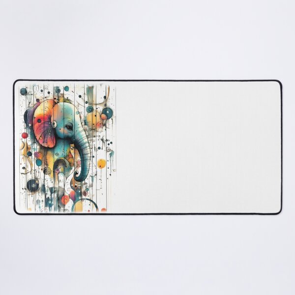 Item preview, Colourful Abstract Elephant Portrait with Grunge Texture designed and sold by Shoot-The-Moon.