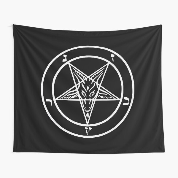 Baphomet - Reverse Pentagram Tapestry