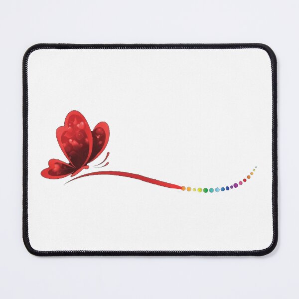 Item preview, Heart Butterfly Rainbow Trail Pride Love Art designed and sold by Foxglovers Studio .