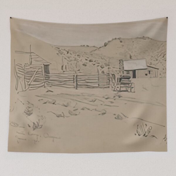 Item preview, New Upload - Maynard Dixon - Best Artist  -  Ranch at Hill Camp, Oregon, 1901 - Maynard Dixon  designed and sold by GabyDAlessandro.