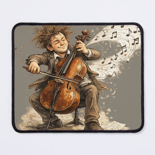 Item preview, Blissful Cellist with Flowing Notes designed and sold by SpicyWind.