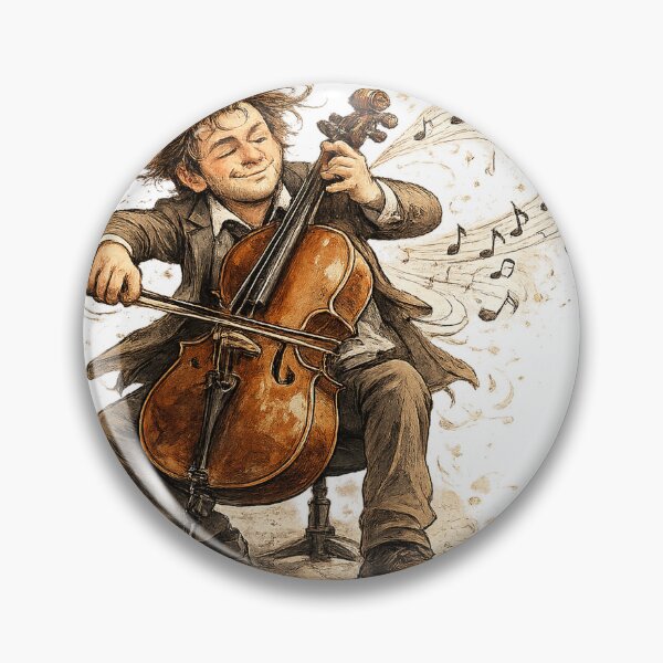 Item preview, Blissful Cellist with Flowing Notes designed and sold by SpicyWind.