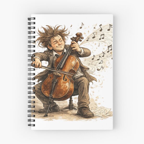 Item preview, Blissful Cellist with Flowing Notes designed and sold by SpicyWind.