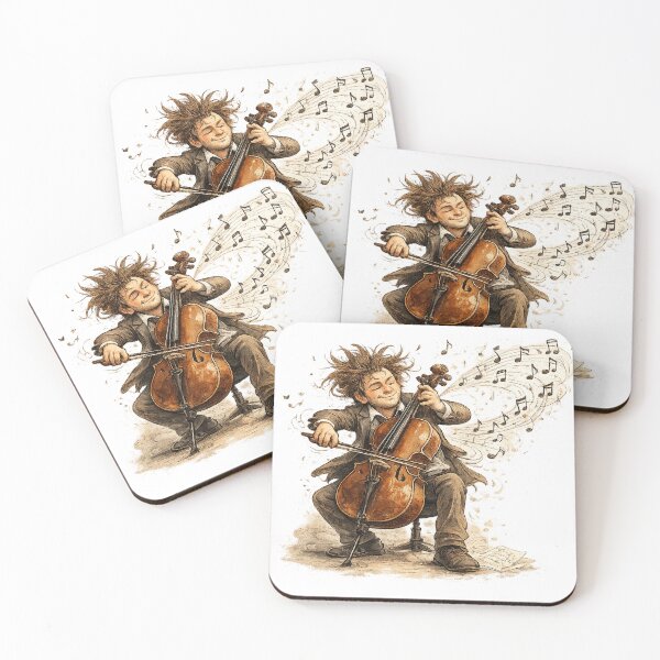 Item preview, Blissful Cellist with Flowing Notes designed and sold by SpicyWind.
