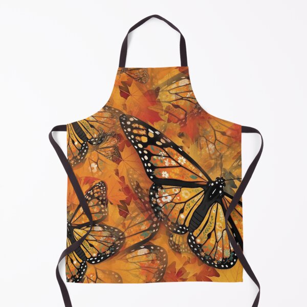 Item preview, Monarch Butterflies in Autumn Leaves Fall Foliage Art designed and sold by Foxglovers Studio .